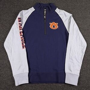 Auburn Pullover Youth XL Navy Grey NCAA Football War Eagle GG The Brand EUC